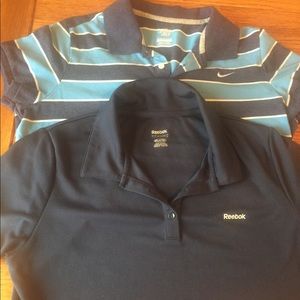Nike golf shirt and Reebok